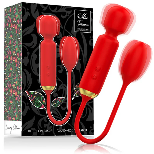 MIA - TOSCANA DOUBLE PLEASURE WAND + HUEVO VIBRADOR - Nuvica
