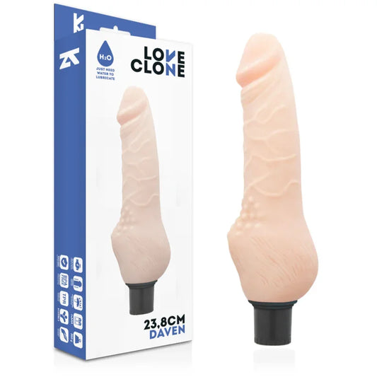 LOVECLONE - DAVEN VIBRADOR REALÍSTICO SELF LUBRICATION 23.8 CM -O- 3.8 CM - Nuvica