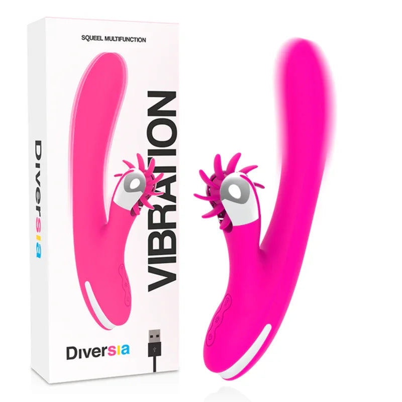 DIVERSIA - BUNNY VIBRATING 24 CM - Nuvica