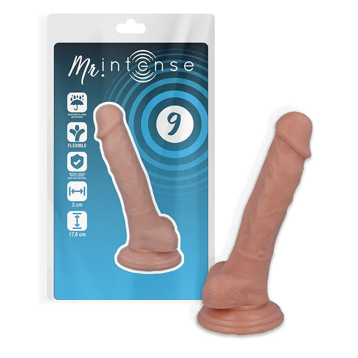 MR INTENSE - 9 PENE REALÍSTICO 17.8 CM -O- 3 CM - Nuvica