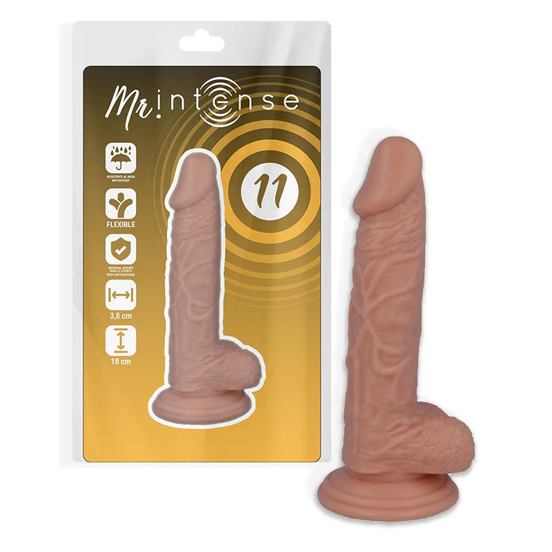 MR INTENSE - 11 PENE REALÍSTICO 18 CM -O- 3.8 CM - Nuvica