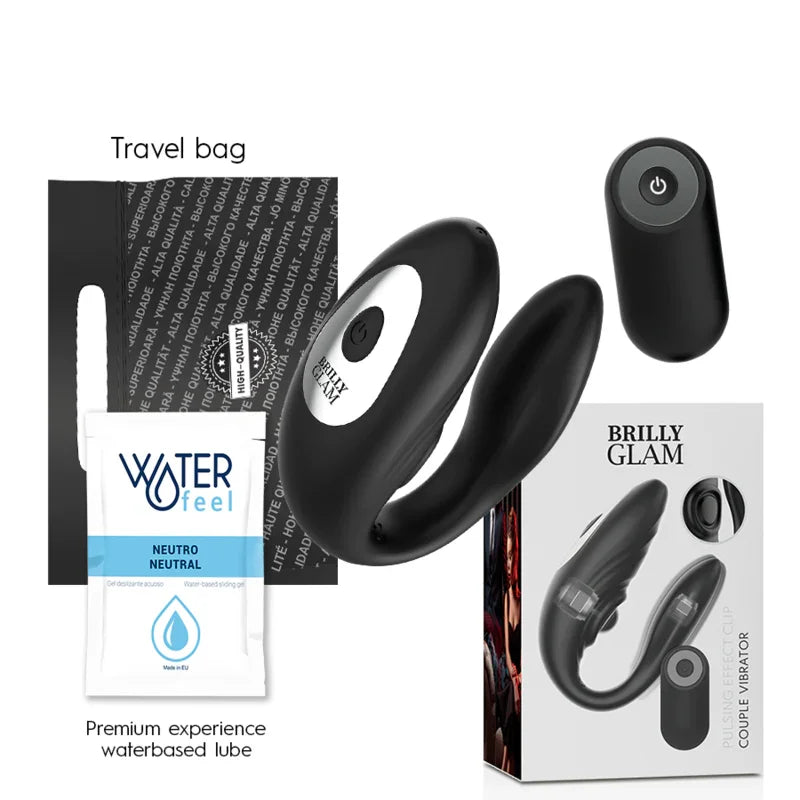 BRILLY GLAM- COUPLE PULSING & VIBRATING CONTROL REMOTO - Nuvica
