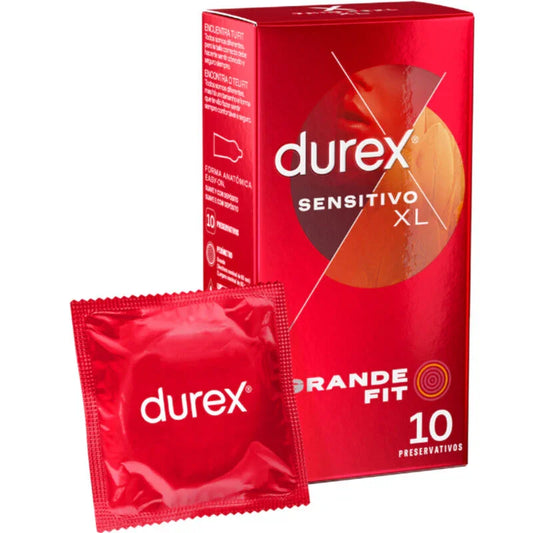 DUREX - PRESERVATIVOS SENSITIVO XL 10 UNIDADES - Nuvica