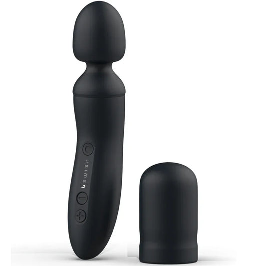 B SWISH - BTHRILLED VIBRADOR WAND PREMIUM NEGRO - Nuvica