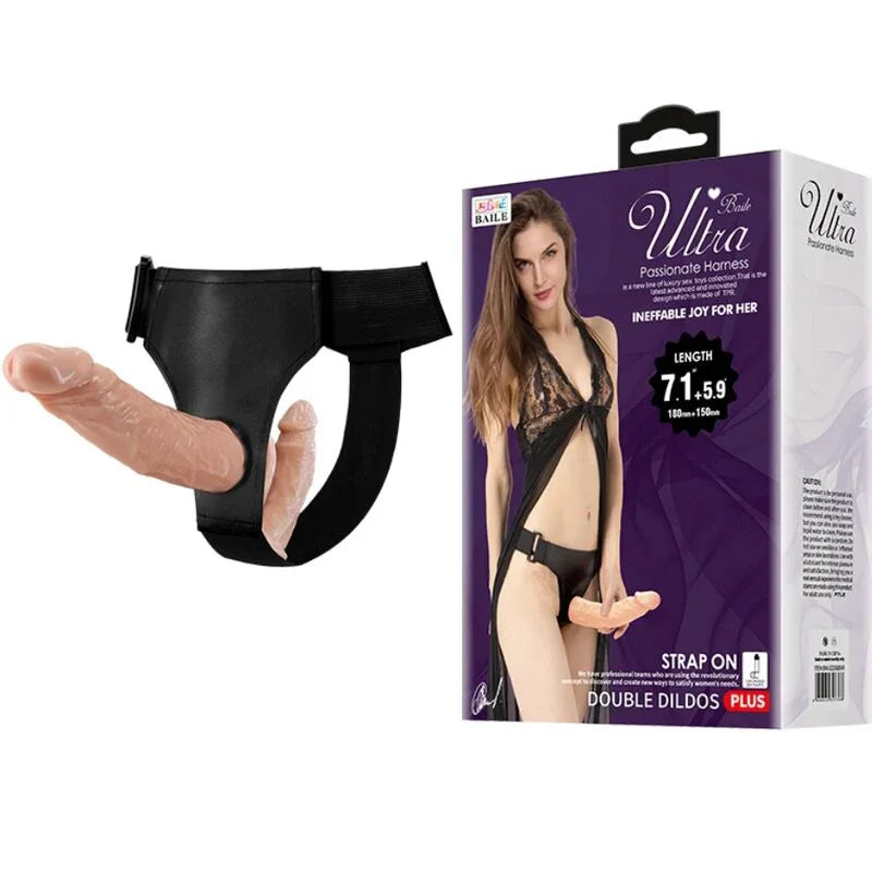 BAILE - ULTRA PASSIONATE HARNESS DOBLES DILDOS CON ARNÉS - Nuvica