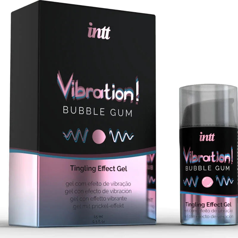INTT - POTENTE ESTIMULANTE ÍNTIMO GEL VIBRADOR LIQUIDO CHICLE 15ML - Nuvica