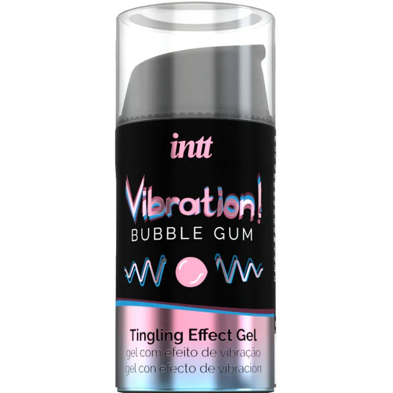 INTT - POTENTE ESTIMULANTE ÍNTIMO GEL VIBRADOR LIQUIDO CHICLE 15ML - Nuvica