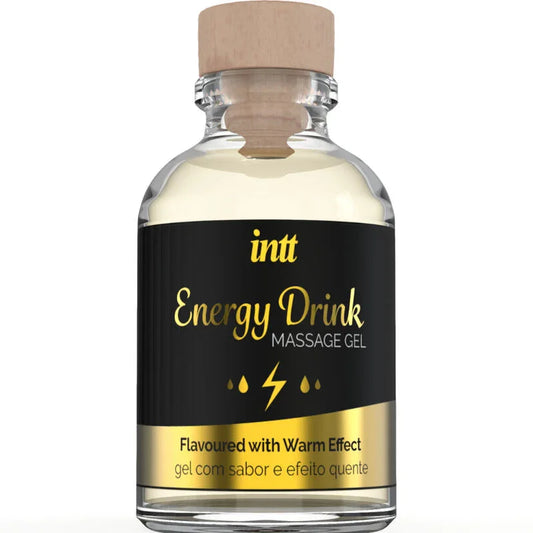 INTT MASSAGE & ORAL SEX - GEL DE MASAJE CON SABOR A BEBIDA ENERGETÍCA Y EFECTO CALOR - Nuvica