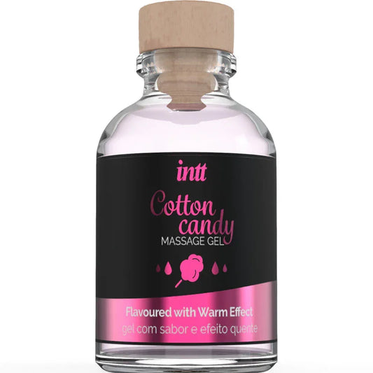 INTT MASSAGE & ORAL SEX - GEL DE MASAJE CON SABOR A ALGODÓN DE AZUCAR Y EFECTO CALOR - Nuvica