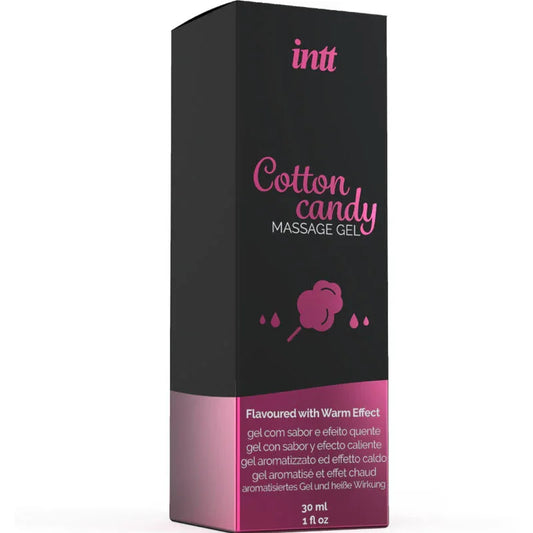 INTT MASSAGE & ORAL SEX - GEL DE MASAJE CON SABOR A ALGODÓN DE AZUCAR Y EFECTO CALOR - Nuvica