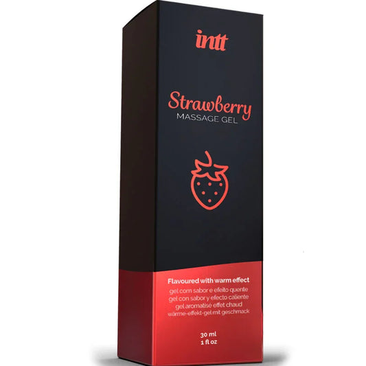 INTT MASSAGE & ORAL SEX - GEL DE MASAJE SABOR A FRESA EFECTO CALOR - Nuvica