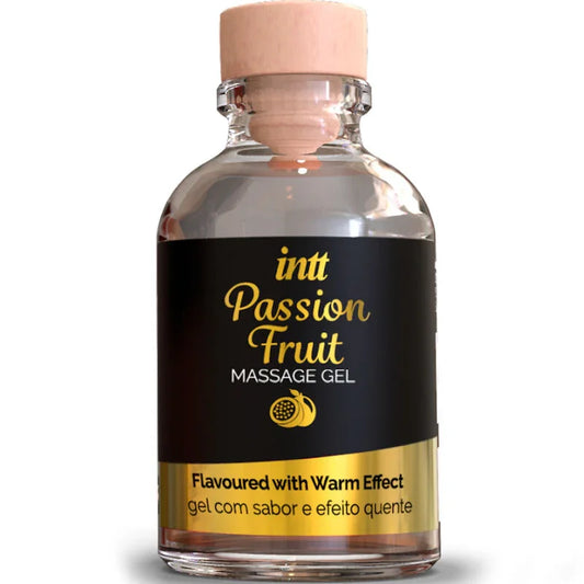 INTT MASSAGE & ORAL SEX - GEL DE MASAJE SABOR A FRUTA DE LA PASIÓN EFECTO CALOR - Nuvica