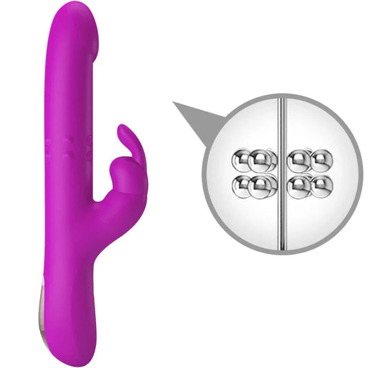 PRETTY LOVE - REESE VIBRADOR CON ROTACIÓN MORADO - Nuvica