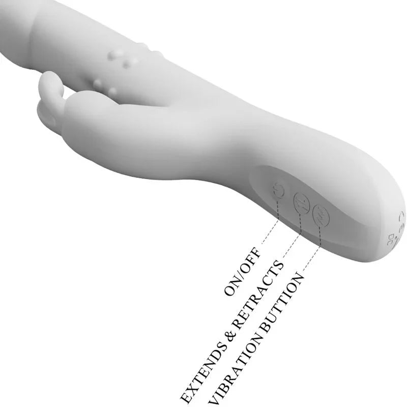 PRETTY LOVE - REESE VIBRADOR CON ROTACIÓN PLATEADO - Nuvica