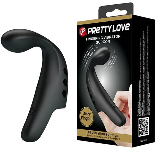 PRETTY LOVE - DEDAL VIBRADOR GORGON NEGRO - Nuvica