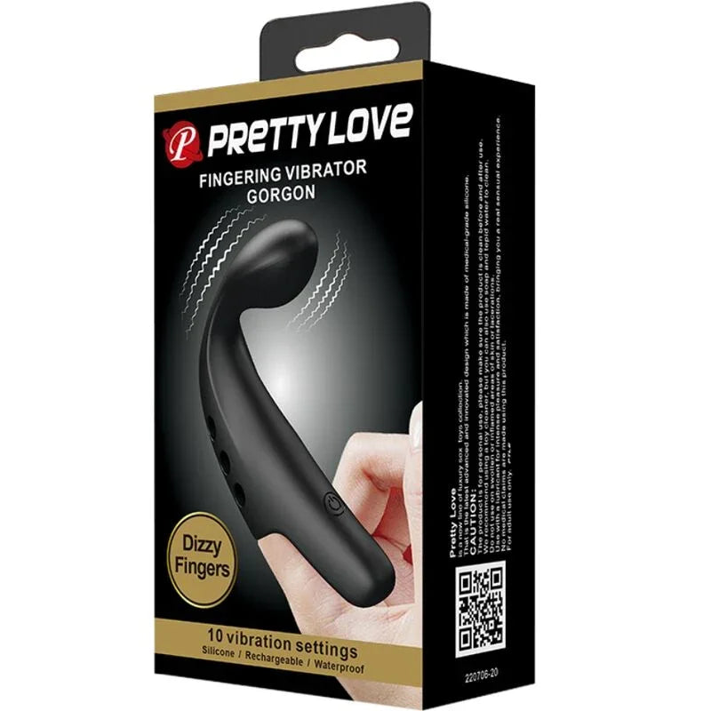 PRETTY LOVE - DEDAL VIBRADOR GORGON NEGRO - Nuvica