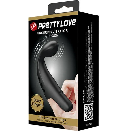 PRETTY LOVE - DEDAL VIBRADOR GORGON NEGRO - Nuvica