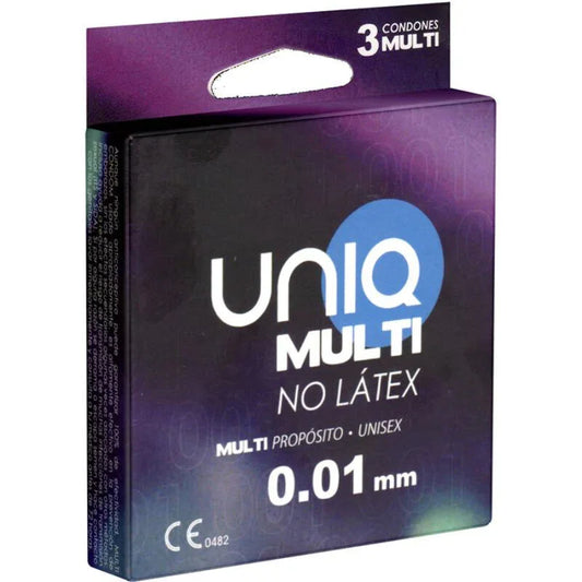 UNIQ - MULTI PRESERVATIVOS SIN LATEX 3 UNIDADES - Nuvica