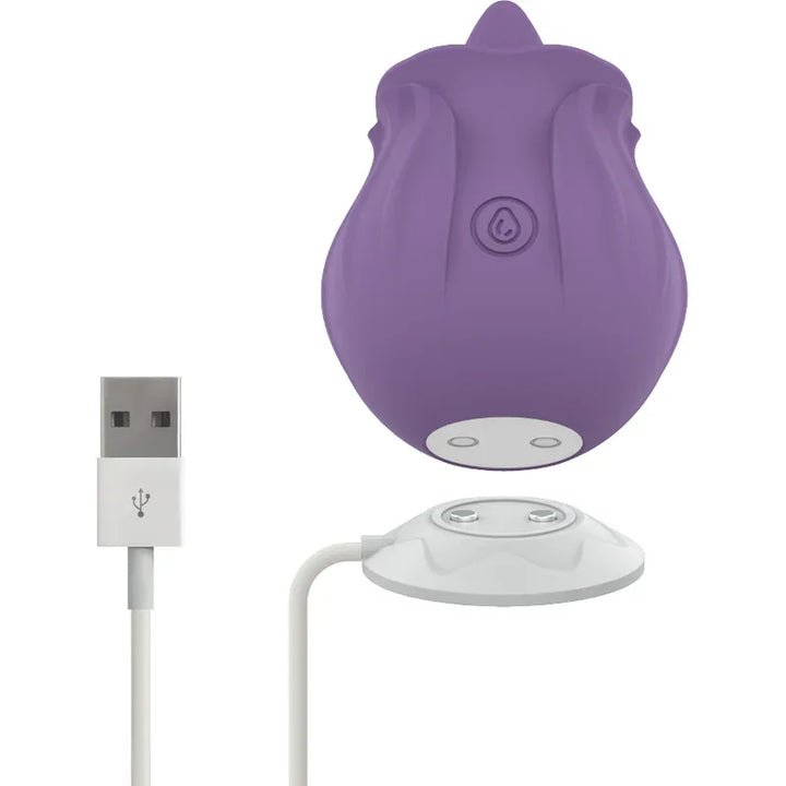 INTENSE - VIOLET ESTIMULADOR LENGUA BASE MAGNÉTICA - Nuvica
