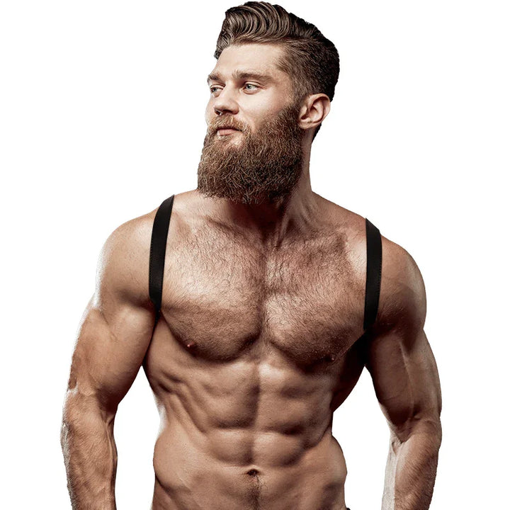 FETISH SUBMISSIVE ATTITUDE - ARNÉS ECOPIEL ESPALDA HOMBRE - Nuvica