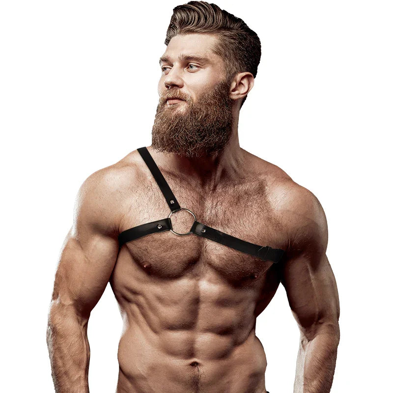FETISH SUBMISSIVE - ATTITUDE ARNÉS ECOPIEL HOMBRO CRUZADO HOMBRE - Nuvica