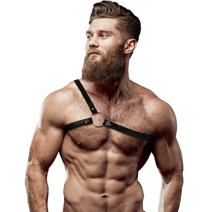 FETISH SUBMISSIVE - ATTITUDE ARNÉS ECOPIEL HOMBRO CRUZADO HOMBRE - Nuvica