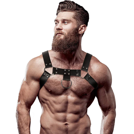 FETISH SUBMISSIVE ATTITUDE - ARNÉS ECOPIEL PECHO HOMBRE - Nuvica