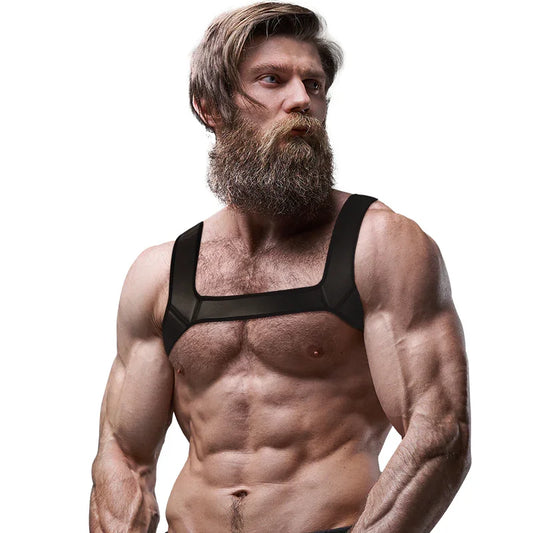 FETISH SUBMISSIVE ATTITUDE - ARNÉS NEOPRENO PECHO HOMBRE TALLA M - Nuvica
