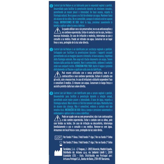 CONTROL - LUB GEL LUBRICANTE NATURAL 75 ML - Nuvica
