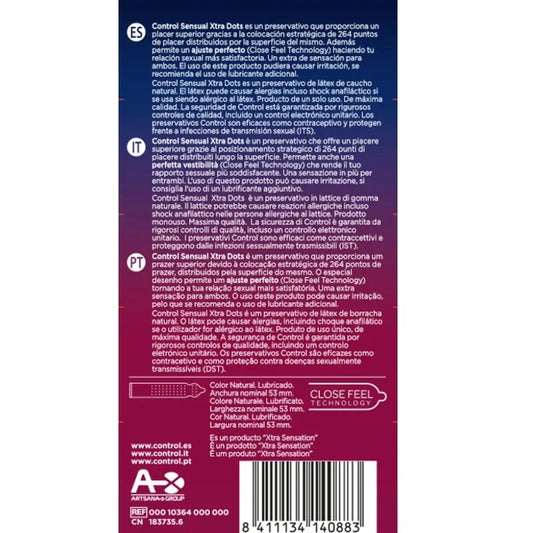 CONTROL - XTRA DOTS 12 UDS - Nuvica