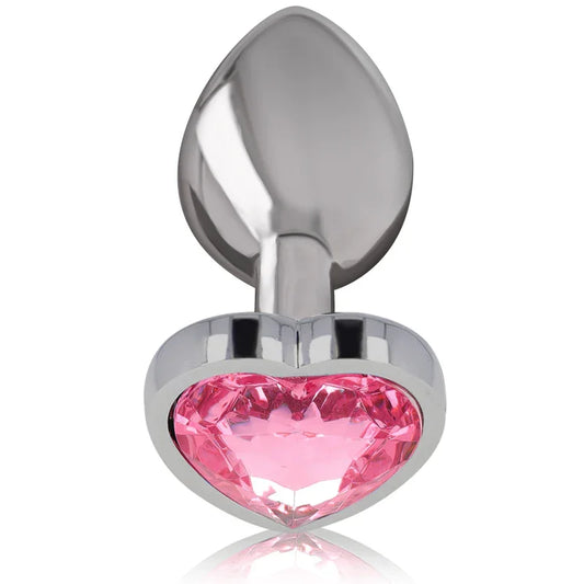 INTENSE - PLUG ANAL METAL ALUMINIO CORAZÓN ROSA TALLA L - Nuvica