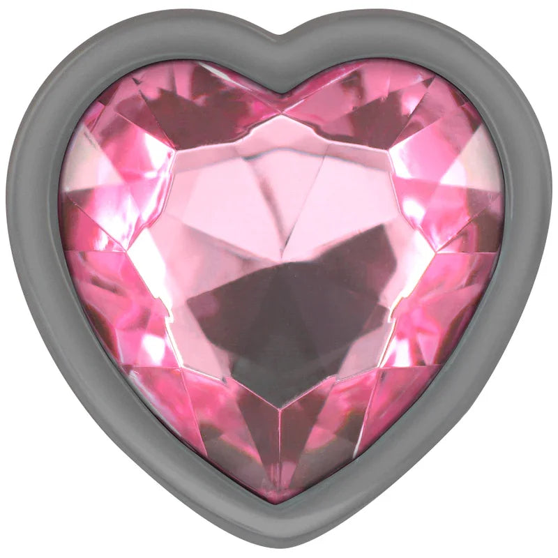 INTENSE - PLUG ANAL METAL ALUMINIO CORAZÓN ROSA TALLA L - Nuvica
