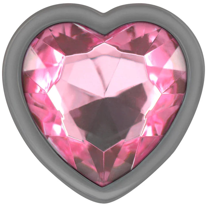 INTENSE - PLUG ANAL METAL ALUMINIO CORAZÓN ROSA TALLA L - Nuvica