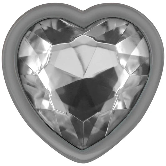 INTENSE - PLUG ANAL METAL ALUMINIO CORAZÓN BLANCO TALLA M - Nuvica