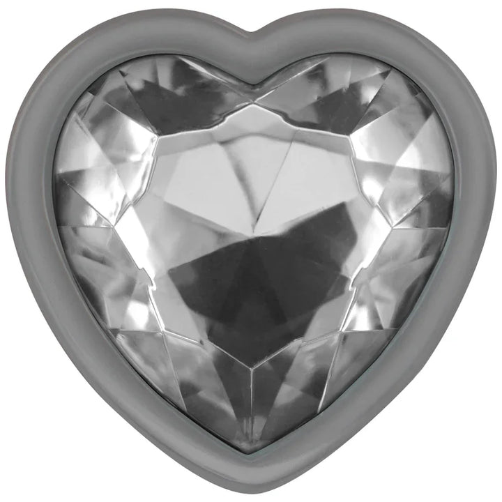 INTENSE - PLUG ANAL METAL ALUMINIO CORAZÓN BLANCO TALLA M - Nuvica
