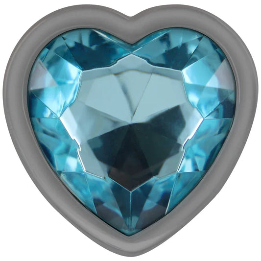 INTENSE - PLUG ANAL METAL ALUMINIO CORAZÓN AZUL TALLA S - Nuvica