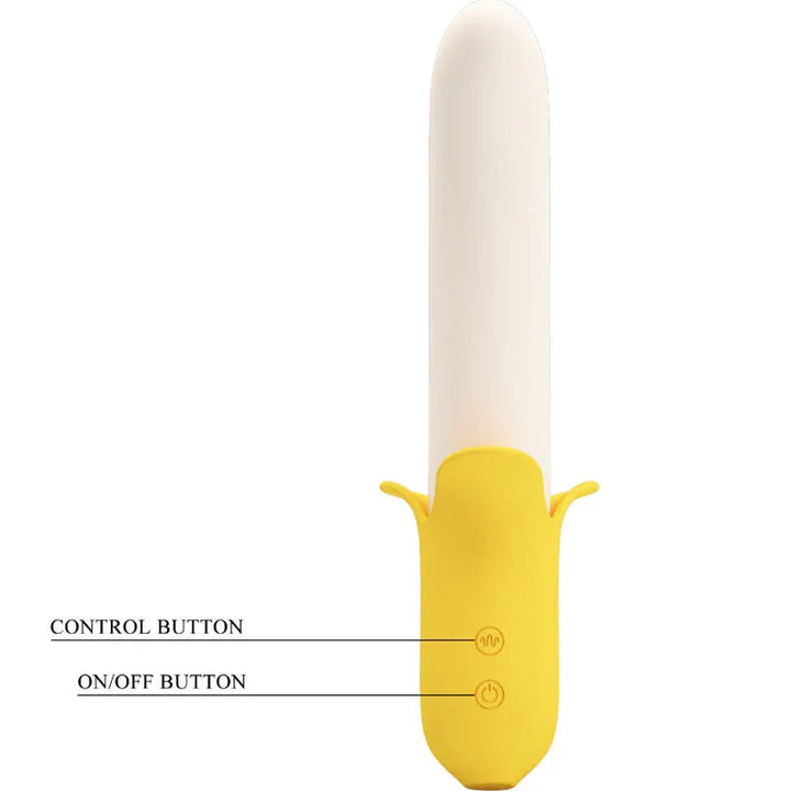 PRETTY LOVE - BANANA GEEK SUPER POWER 7 VIBRACIONES UP&DOWN SILICONA NEGRO - Nuvica