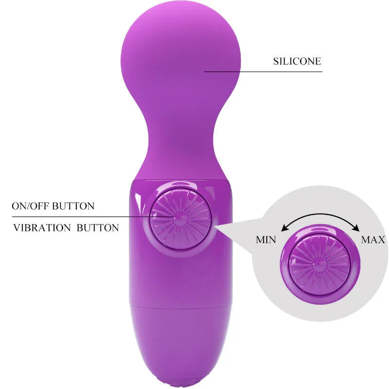 PRETTY LOVE - MINI MASAJEADOR PERSONAL MORADO - Nuvica