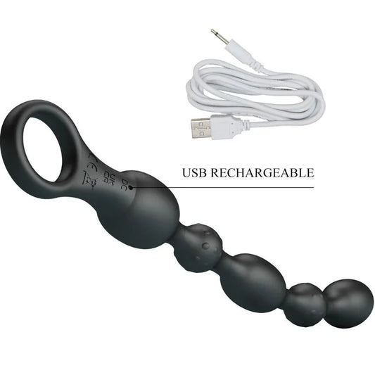 PRETTY LOVE - VAN BOLAS ANALES 10 VIBRACIONES RECARGABLE SILICONA - Nuvica