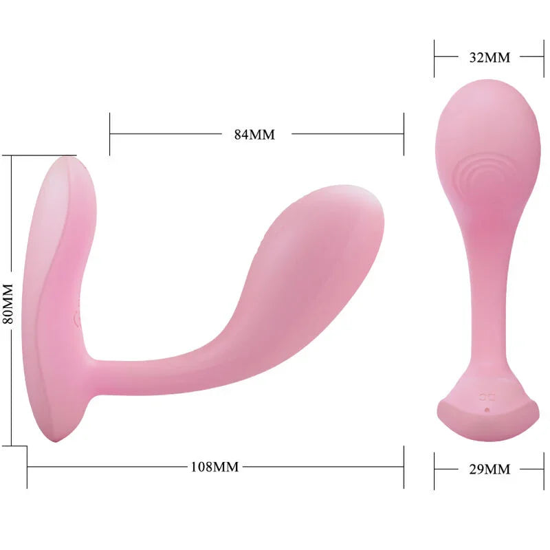 PRETTY LOVE - BAIRD G-SPOT 12 VIBRACIONES RECARGABLE ROSA APP - Nuvica
