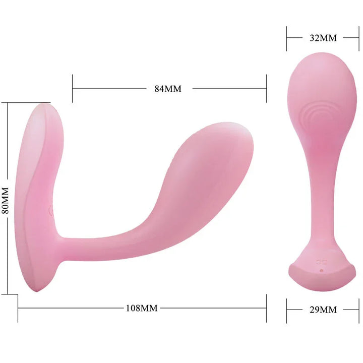 PRETTY LOVE - BAIRD G-SPOT 12 VIBRACIONES RECARGABLE ROSA APP - Nuvica