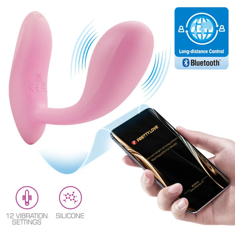PRETTY LOVE - BAIRD G-SPOT 12 VIBRACIONES RECARGABLE ROSA APP - Nuvica
