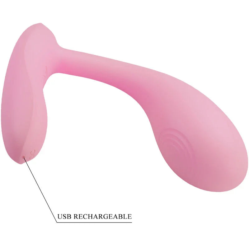 PRETTY LOVE - BAIRD G-SPOT 12 VIBRACIONES RECARGABLE ROSA APP - Nuvica