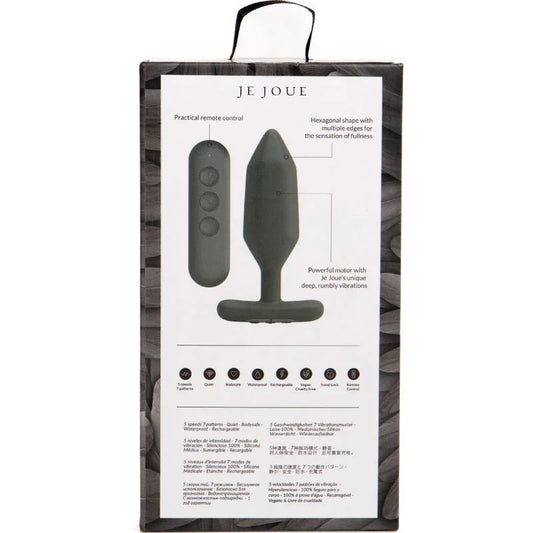 JE JOUE - ONYX PLUG ANAL VIBRADOR NEGRO - Nuvica