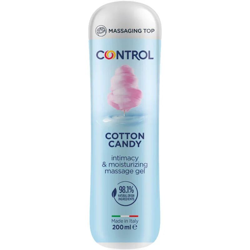 CONTROL - MASAJE GEL 3 EN 1 ALGODÓN DE AZÚCAR 200 ML - Nuvica