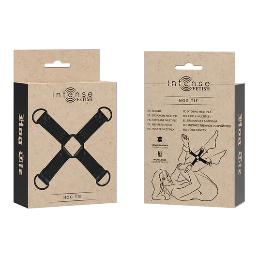 INTENSE - FETISH ENGANCHE MÚLTIPLE PARA MANOS Y PIES DE CUERO VEGANO - Nuvica