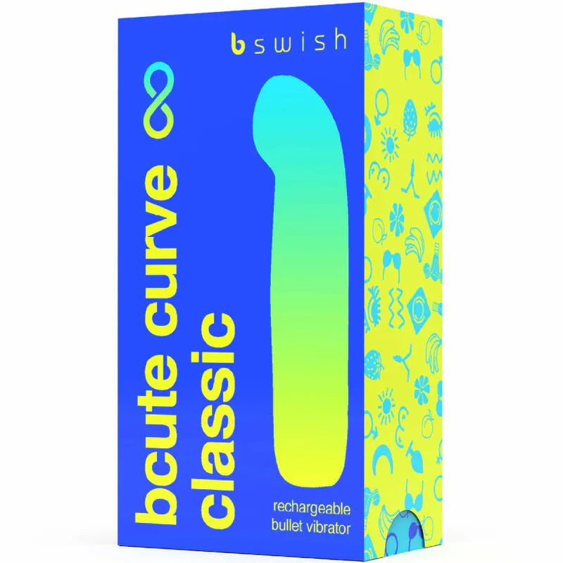 B SWISH - BCUTE CURVE INFINITE CLASSIC VIBRADOR RECARGABLE SILICONA AZUL - Nuvica
