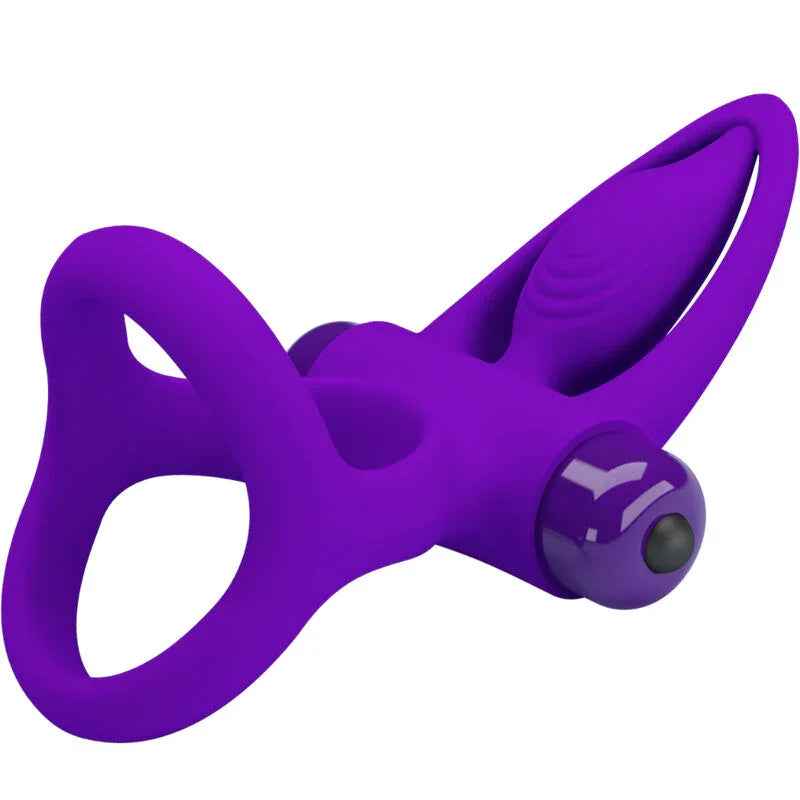 PRETTY LOVE - ANILLO VIBRADOR 10 VIBRACIONES SILICONA VIOLETA - Nuvica