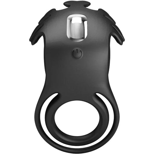 PRETTY LOVE - RUBEN ANILLO VIBRADOR 7 VIBRACIONES SILICONA NEGRO - Nuvica
