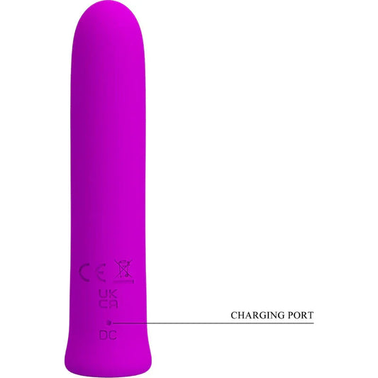 PRETTY LOVE - CURTIS MINI VIBRADOR SUPER POWER 12 VIBRACIONES SILICONA VIOLETA - Nuvica
